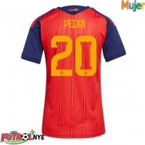 Camiseta España Pedri Gonzalez #20 Primera Equipación para mujer Mundial 2026 manga corta